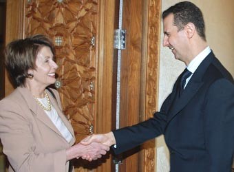 بيلوسي: أكدنا لسورية أن أولمرت جاهز للسلام والأسد مستعد للمفاوضات