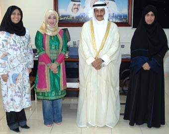 الدعيج والهيم زارا مدرسة الرقة تفاعلا مع قضية المعلمة