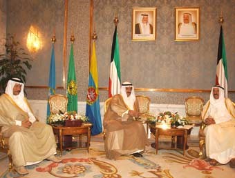 الأمير استقبل رئيس الوزراء وجابر المبارك والحقان 
