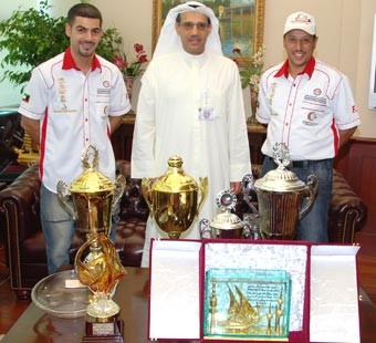 الرشيد يشيد بجهود فريق بورت غالب لزوارق الفورمولا
