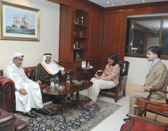 رئيسة التحرير استقبلت السفير  البحريني
