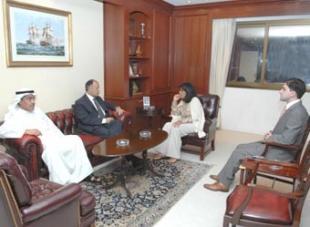 رئيسة التحرير استقبلت السفير المصري