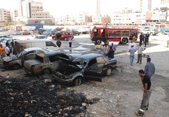 إصابة ضابط إطفاء في حريق التهم 4 سيارات لـ «عرب»