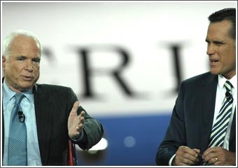 رومني يتهم ماكين بـ «الدناءة» وخلاف حول حرب العراق