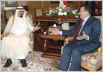 مبارك وخادم الحرمين: لبنان ممر تحسين العلاقات مع سورية 