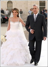 زفاف كريمة الرئيس اللبناني