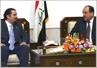 الحريري التقى المالكي وطالباني في بغداد