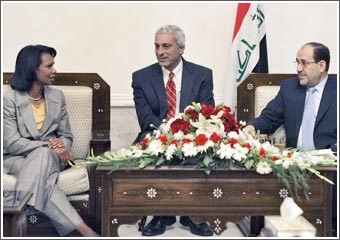 رايس من العراق: واشنطن وبغداد تقتربان من وضع الاتفاقية الأمنية
