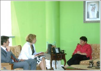 رشا الصباح بحثت مع وفد ألماني إفساح المجال لالتحاق طلابنا بالجامعات الألمانية