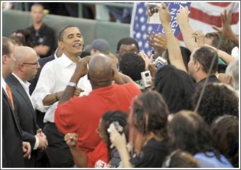استطلاع: أوباما يتقدم بين المستقلين ويتعادل مع ماكين في فلوريدا