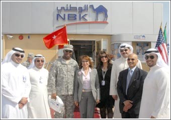 «الوطني» يفتح فرعاً خاصاً بمعسكر عريفجان لخدمة القوات الأميركية بالكويت