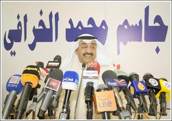 الخرافي معلناً ترشحه لانتخابات 2009: القرار لم يكن يسيراً ونثق في حكمة صاحب السمو في اختيار رئيس للوزراء