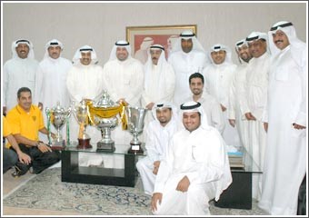 الخرافي يستقبل أبطال الخليج والعرب وحاملي كأس الدوري