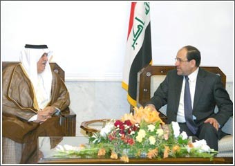المالكي التقى المؤمن: التهدئة والحواركفيلان بحل المشاكل الموروثة بين البلدين 