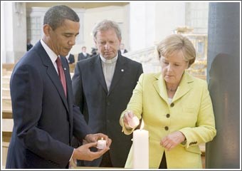 أوباما من برلين: أدعو العرب وإسرائيل لاتخاذ «خيارات صعبة» لتحقيق السلام