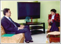رشا الصباح بحثت مع السفير الألماني إجراءات ابتعاث طلبتنا للجامعات في ألمانيا