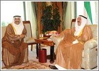 الأمير استقبل ولي العهد والخرافي ورئيس الوزراء