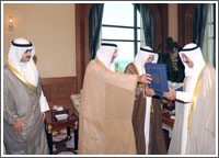 الأمير استقبل الصقر وموسى وعلاوي وأعضاء المجلس العربي للشؤون الإقليمية والدولية