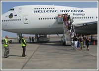 مطار مرسى علم يستقبل هبوط أول طائرة جامبو «بوينغ 747»