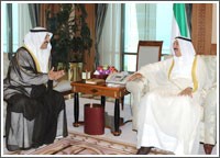 الأمير استقبل ولي العهد والخرافي ورئيس الوزراء وتسلم رسالة من الرئيس الجيبوتي حول المستجدات في المنطقة