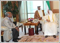 الأمير استقبل ولي العهد والخرافي ورئيس الوزراء وتسلم رسالة من الرئيس الجيبوتي حول المستجدات في المنطقة