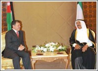 صاحب السمو بحث مع العاهل الأردني العلاقات الثنائية وتعزيز العمل العربي المشترك