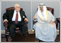 رئيس الوزراء بحث مع وزير الخارجية السوري  دعم التعاون الثنائي والقضايا المشتركة
