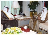 نائب الأمير استقبل الفهد وسفيرينا في لبنان والسعودية