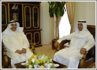 الخرافي استقبل الشرهان وسفيري التشيك ولاو