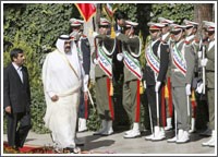 نجاد وأمير قطر يشدّدان على ضرورة وحدة العالم الإسلامي