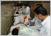 إخلاء 20 مريضاً من «مبارك» لانقطاع التيار