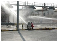 مكافحة تسرب غاز في مصفاة ميناء عبدالله بتدريب وهمي لـ «لإطفاء»