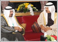 محمد الصباح التقى رئيس الوزراء البحريني ووزير الخارجية الإيراني