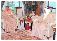 الأمير استقبل ولي العهد والخرافي ومشعل الأحمد وتلقى رسالتين من الرئيس اليمني وملك سوازيلاند