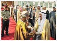 الأمير ودّع سلطان عمان واستقبل المحمد والمبارك والخالد