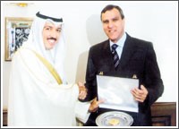 احمد الجابر التقى رئيس المجلس القومي للرياضة المصري