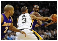 سقوط كبير لليكرز امام سان انطونيو في NBA