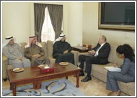 محمد الصباح التقى المنسق الدوليلشؤون الاسرى واعادة الممتلكات الكويتية