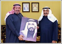 الخرافي استقبل بحر العلوم والسفير الإيراني ومحافظ البصرة