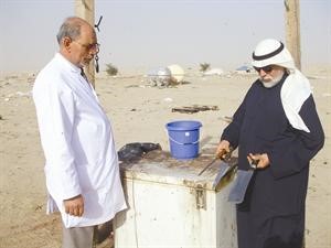 فحص الادوات المستخدمة في الجزارة﻿
