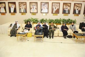 د رولا دشتي ودسلوى الجسار ودمعصومة المبارك وناجي العبد الهادي وعلي الدقباسي وداسيل العوضي ومسلم البراك خلال المؤتمر الصحافي	متين غوزال﻿