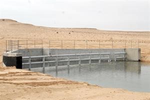 جانب من انجاز مشروع ايصال المياه المعالجة الى العبدلي﻿
