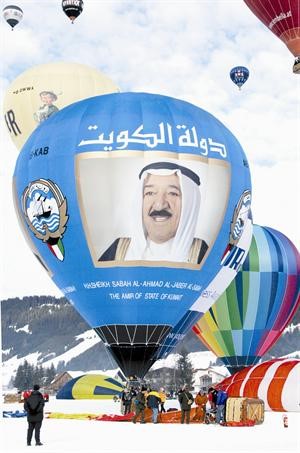 منطاد الامير قبل اقلاعه

