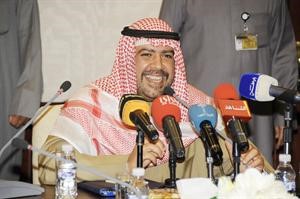 الشيخ احمد الفهد خلال اللقاء