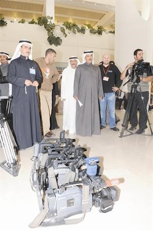الصحافيون والمصورون يحتجون على اجراءات ادارة الاعلام في المجلس متين غوزال