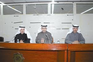 يوسف العبيد في جانب من عمومية الشركة﻿﻿كرم دياب﻿