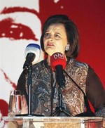شيري بلير تلقي كلمتها