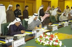 جانب من اجتماع سابق لمجلس ادارة الهيئة العامة للشباب والرياضة