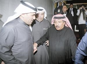 الزميل مفرح الشمري في وداع عميد الطرب الخليجي ابو بكر سالم على بوابة التزلج