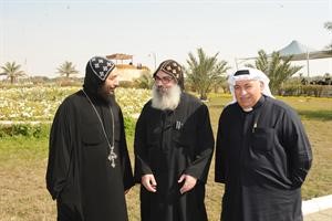 القس عمانويل غريب والانبا بيجول والاب ابادير
